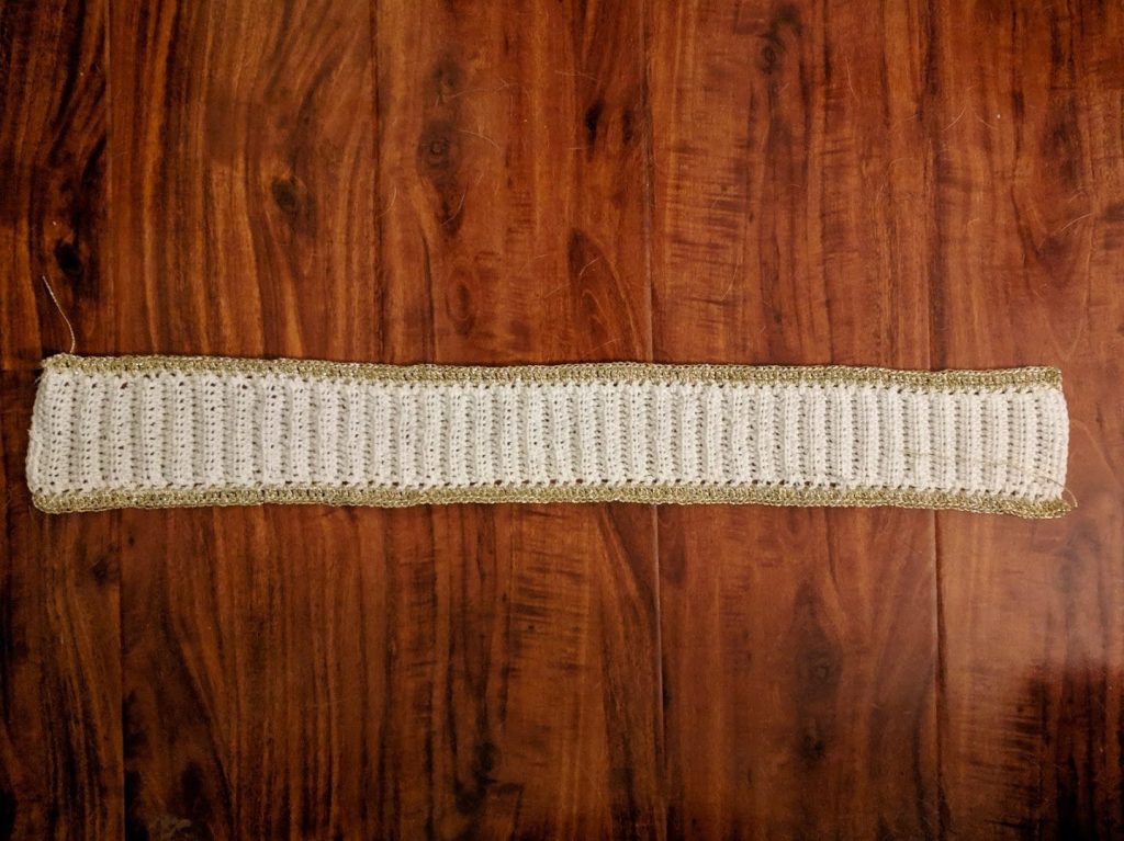 crochet dress progress photo