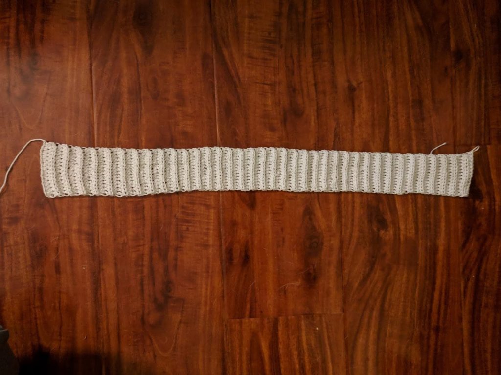 crochet dress progress photo